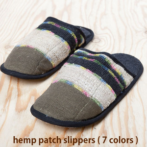 헴프 패치 슬리퍼  Hemp patch slippers  7 patches