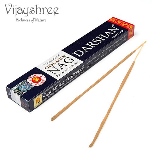 Vijayshree 골든나그다샨 인센스스틱 패키지 손상품